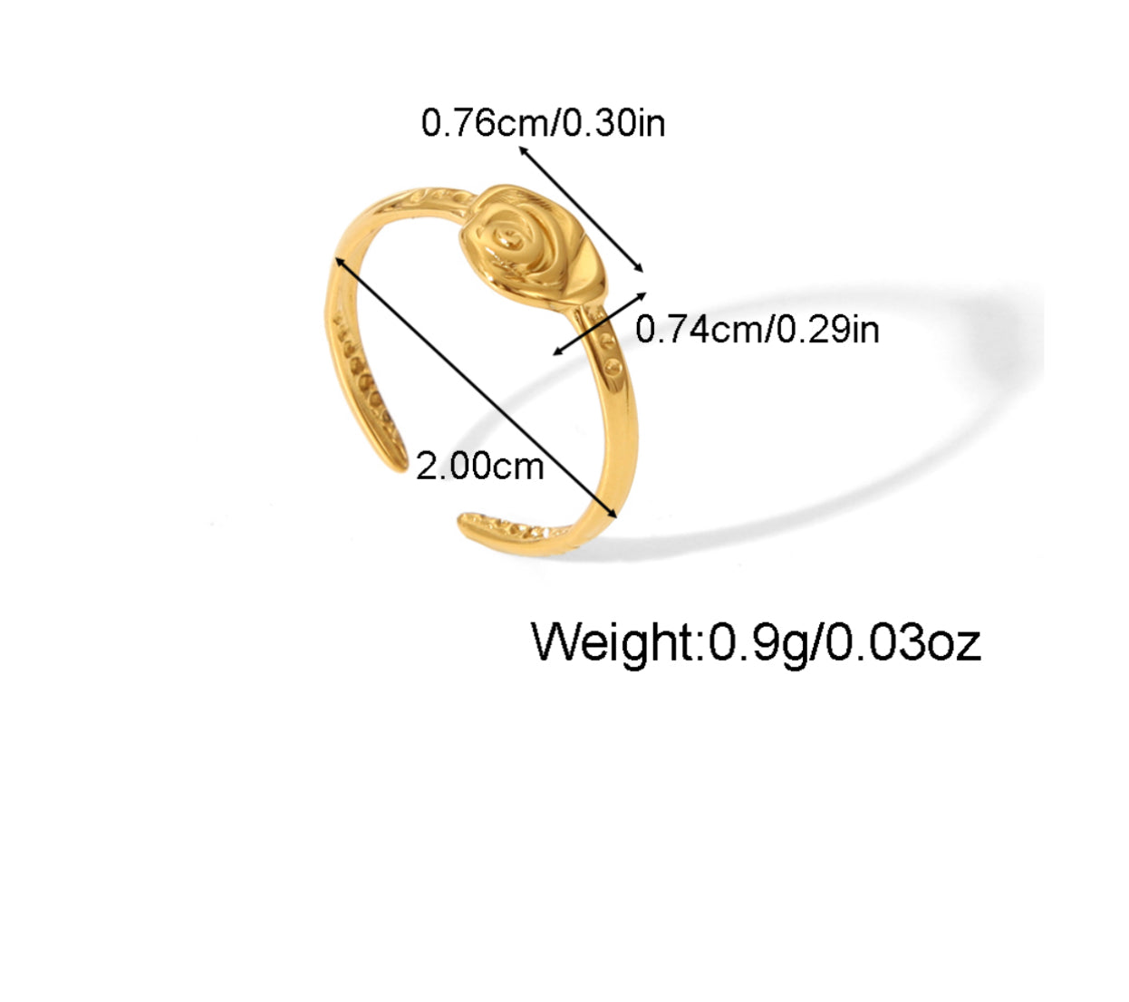 Rosey flower ring