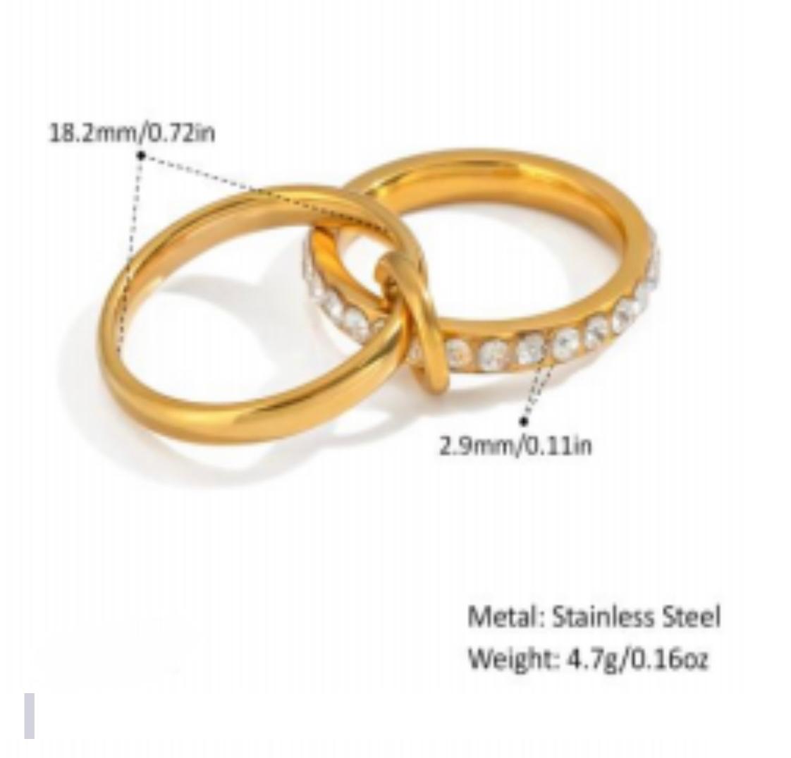 Double inlaid ring