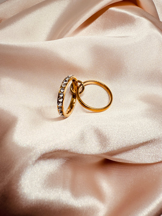 Double inlaid ring