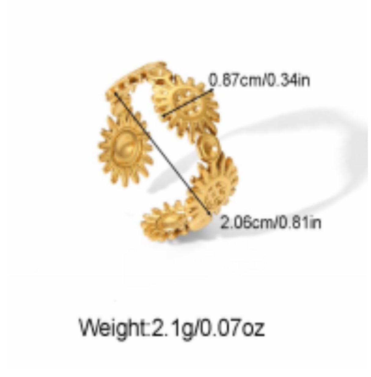 Sunflower ring