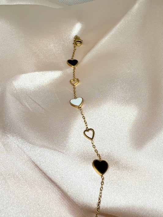 Five hearts bracelet