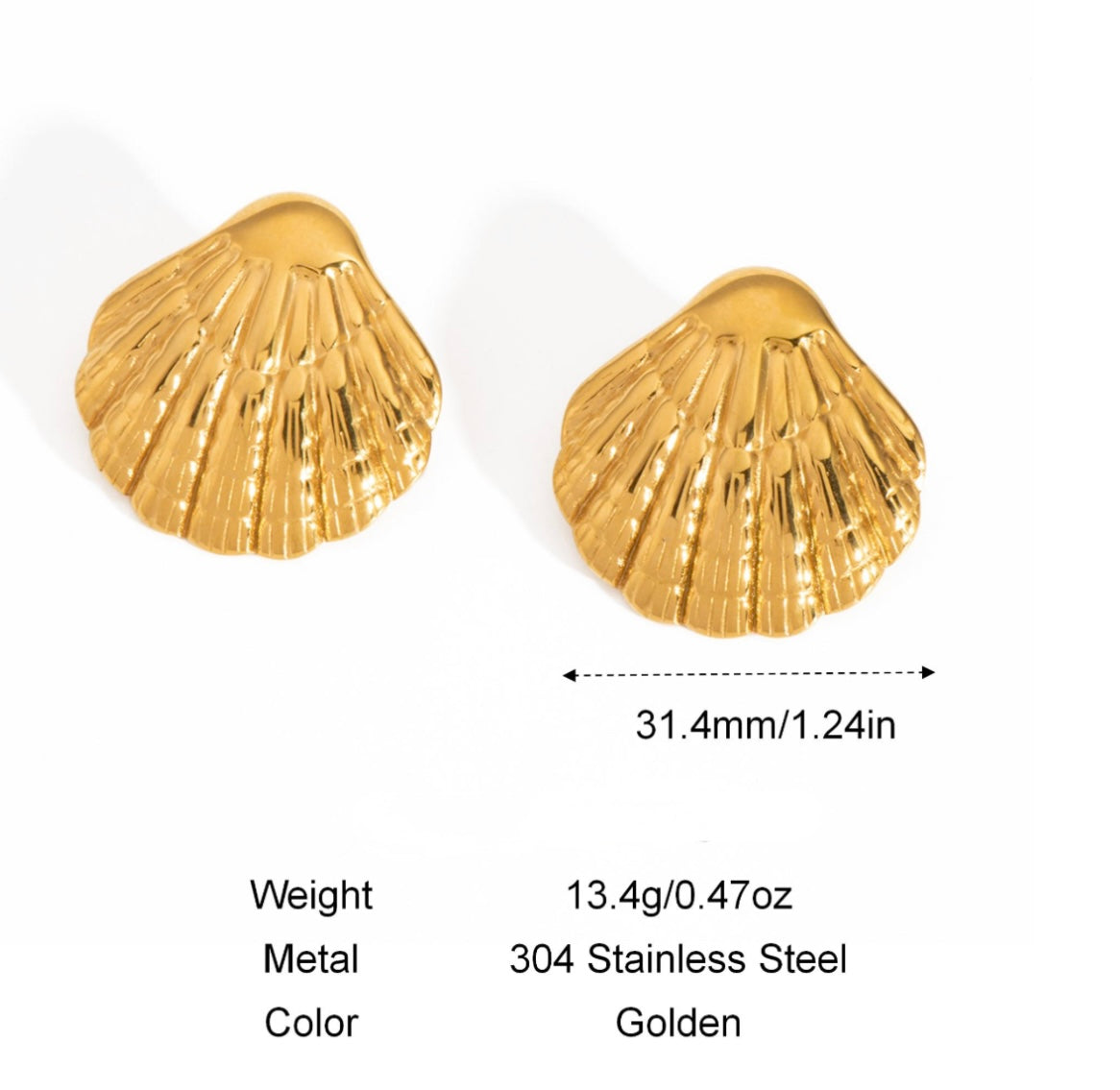 Sea shell beach earrings