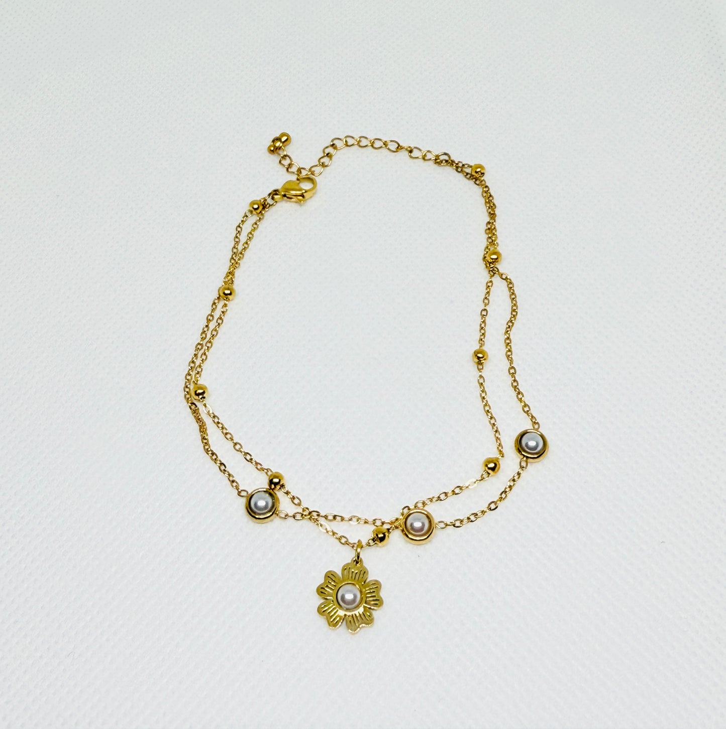 American fashion double layer anklet